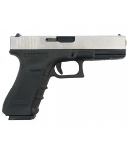 Страйкбольный пистолет WE Glock-18 Gen.4 Silver, сменные накладки (WE-G002B-SV)