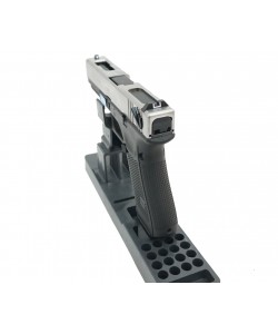 Страйкбольный пистолет WE Glock-18 Gen.4 Silver, сменные накладки (WE-G002B-SV)