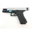 Страйкбольный пистолет WE Glock-18 Gen.4 Silver, сменные накладки (WE-G002B-SV) - фото № 5