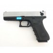 Страйкбольный пистолет WE Glock-18 Gen.4 Silver, сменные накладки (WE-G002B-SV) - фото № 8