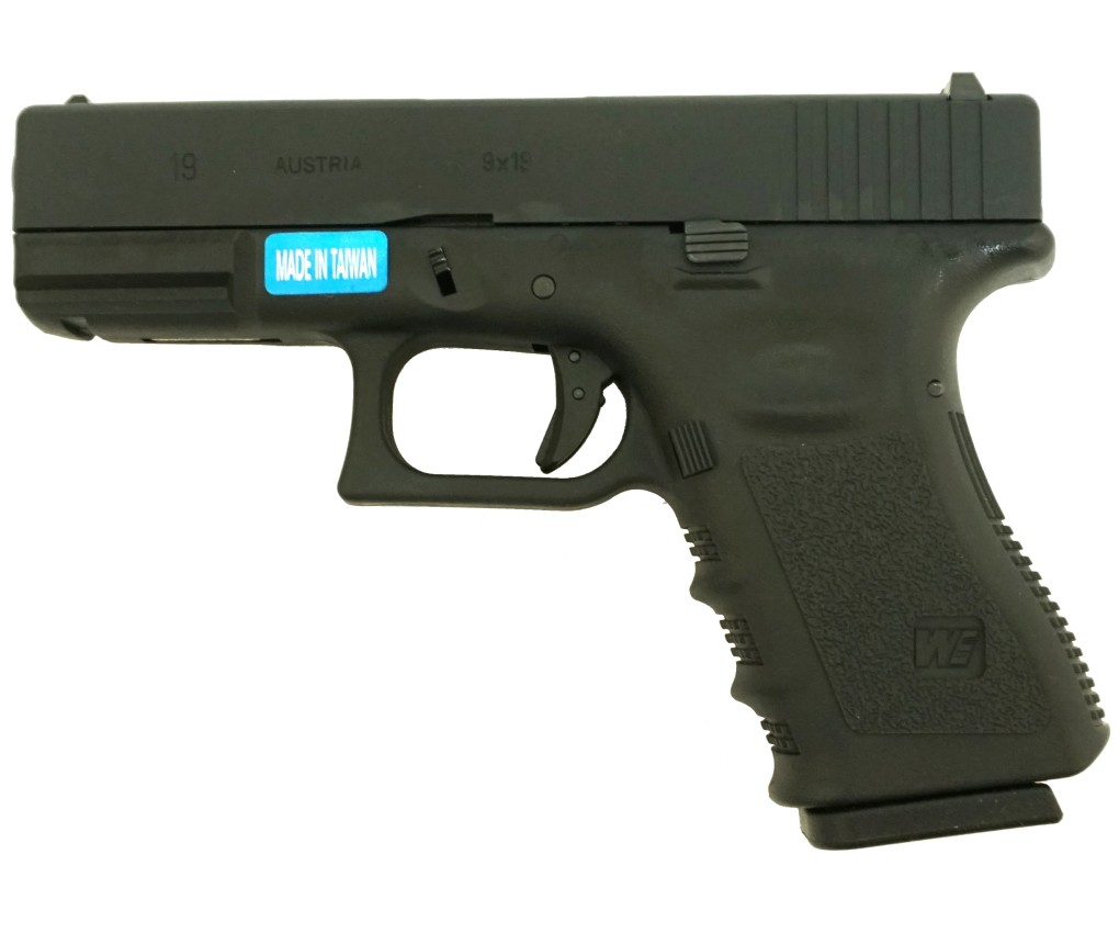 Страйкбольный пистолет WE Glock-19 Gen.3 Black (WE-G003A-BK)