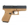 Страйкбольный пистолет WE Glock-19 Gen.4 Tan, сменные накладки (WE-G003B-TN) - фото № 2