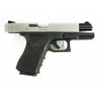 Страйкбольный пистолет WE Glock-23 Gen.4 Silver, сменные накладки (WE-G004B-SV) - фото № 4