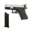 Страйкбольный пистолет WE Glock-23 Gen.4 Silver, сменные накладки (WE-G004B-SV) - фото № 5