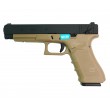 Страйкбольный пистолет WE Glock-35 Gen.4 Tan, сменные накладки (WE-G009B-TN) - фото № 1
