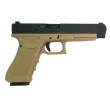 Страйкбольный пистолет WE Glock-35 Gen.4 Tan, сменные накладки (WE-G009B-TN) - фото № 2