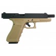 Страйкбольный пистолет WE Glock-35 Gen.4 Tan, сменные накладки (WE-G009B-TN) - фото № 6