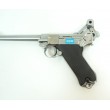 Страйкбольный пистолет WE Luger P08 6” Silver (WE-P005) - фото № 5