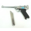 Страйкбольный пистолет WE Luger P08 6” Silver (WE-P005) - фото № 4