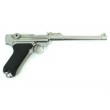 Страйкбольный пистолет WE Luger P08 8” Silver (WE-P006) - фото № 2