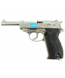 Страйкбольный пистолет WE Walther P38 GBB Silver