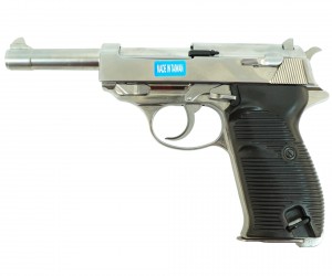 Страйкбольный пистолет WE Walther P38 GBB Silver