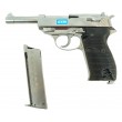 Страйкбольный пистолет WE Walther P38 GBB Silver - фото № 4