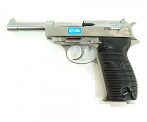 Страйкбольный пистолет WE Walther P38 GBB Silver (WE-P010LBOX-SV)