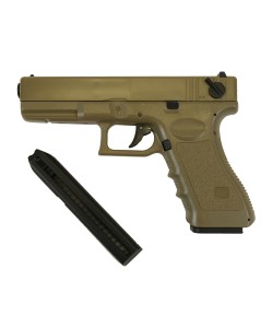 Страйкбольный пистолет Cyma Glock 18C AEP Tan (CM.030TN)