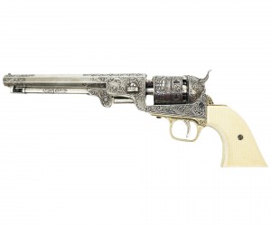 Макет револьвер морского офицера Colt Navy, рук. под кость (США, 1851 г.) DE-1040-B