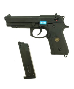 Страйкбольный пистолет WE Beretta M9A1 Rail Black (WE-M008)