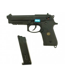 Страйкбольный пистолет WE Beretta M9A1 Rail Black (WE-M008)
