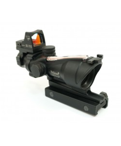 Оптический комплекс Trijicon ACOG 4x32, крест, подсветка, коллиматор, на Weaver