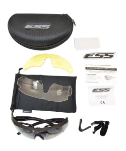 Очки защитные ESS Crossbow, 3 сменные линзы (Black)