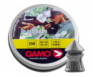 Пули Gamo Magnum 5,5 мм, 1,0 г (250 штук)