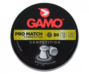 Пули Gamo Pro Match 5,5 мм, 1,0 г (250 штук)