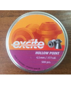 Пули для пневматики H&N Excite Hollow Point 4,5 мм, 0,46 г (500 штук)