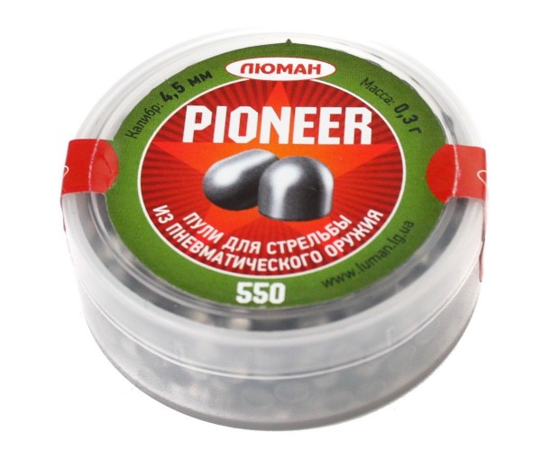 Пули «Люман» Pioneer 4,5 мм, 0,3 г (550 штук)