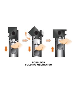 Сошки Leapers UTG для установки на ствол, высота 15-17 см (TL-BP18S-A)