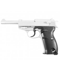 Страйкбольный пистолет Galaxy G.21S (Walther P38) серебристый