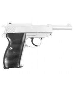 Страйкбольный пистолет Galaxy G.21S (Walther P38) серебристый