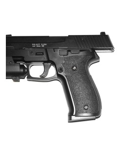 Страйкбольный пистолет Galaxy G.26A (Sig Sauer 226) с ЛЦУ и глушителем