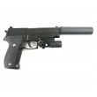 Страйкбольный пистолет Galaxy G.26A (Sig Sauer 226) с ЛЦУ и глушителем - фото № 2