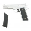 Страйкбольный пистолет Galaxy G.20S (Browning HP) серебристый - фото № 4