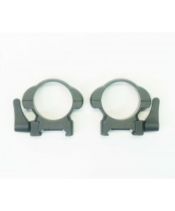 Кольца 30 мм Patriot BH-RS38, быстросъемные на Weaver (флажковые, стальные, средние)