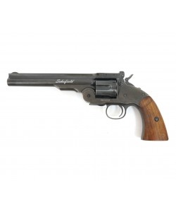 Пневматический револьвер ASG Schofield 6” (Schofield 1) Aging Black (пулевой)