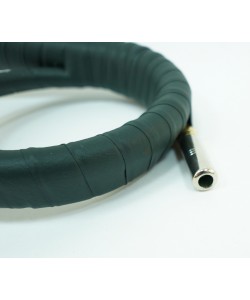 Валторна (рог витой) латунь с кожаной отделкой, темно-зеленый