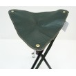 Табурет-тренога, кожа+металл, высота 60 см, зеленый (K312) - фото № 3