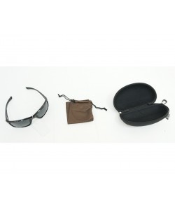 Очки поляризационные PMX, серые линзы, оправа черный глянец