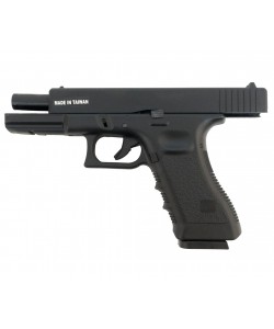Страйкбольный пистолет KJW KP-17 Glock G17 Gas Black, металл. затвор