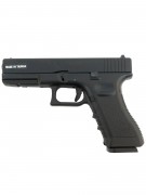Страйкбольный пистолет KJW KP-17 Glock G17 Gas Black, металл. затвор