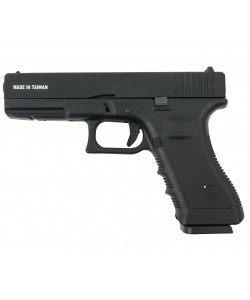 Страйкбольный пистолет KJW KP-17 Glock G17 CO₂ Black, металл. затвор