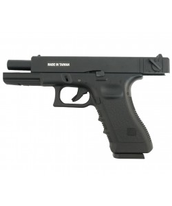 Страйкбольный пистолет KJW KP-18 Glock G18 Gas Black, металл. затвор