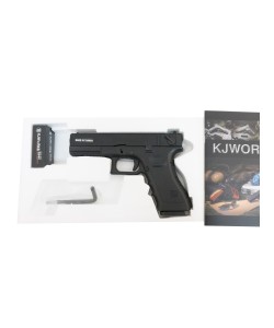 Страйкбольный пистолет KJW KP-18 Glock G18 CO₂ Black, металл. затвор