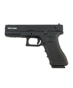 Страйкбольный пистолет KJW KP-18 Glock G18 CO₂ Black, металл. затвор