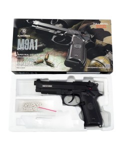 Страйкбольный пистолет KJW Beretta M9A1 Gas GBB Black