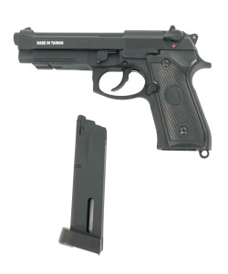Страйкбольный пистолет KJW Beretta M9A1 CO₂ GBB Black