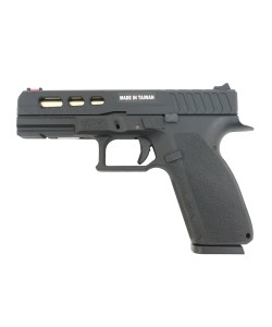 Страйкбольный пистолет KJW KP-13C CZ Custom Gas GBB Black