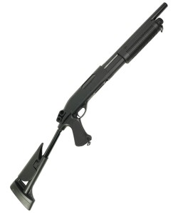Страйкбольный дробовик Cyma Remington M870 Short, телескоп. приклад, пластик (CM.353)