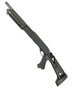 Страйкбольный дробовик Cyma Remington M870 Short, телескоп. приклад, пластик (CM.353)